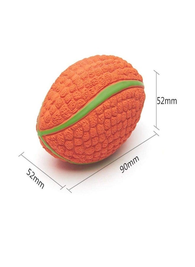 Pups&Pets Dog Latex Squeaky Rugby Toy for All Types of Pets, Dogs, Puppies & Kittens (Medium). - Image 3